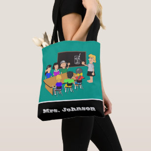 Skollärare Student Classroom Tote Bag Tygkasse