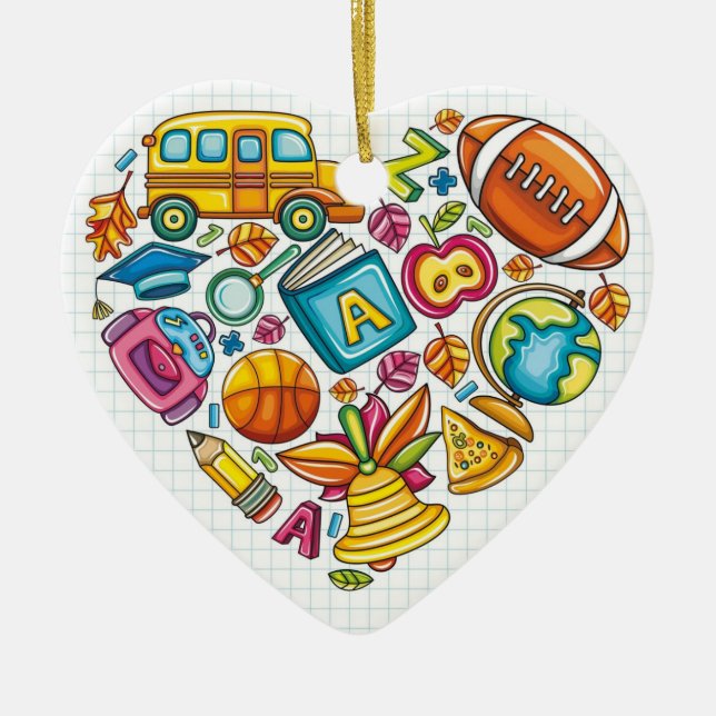 Skollärare - Tack Julgransprydnad Keramik (Framsidan)