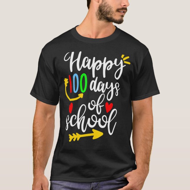 Skollärarflickors 100-dagarsdag 100 dagars bostad t shirt (Framsida)