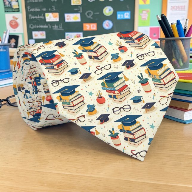 Skollärarmönster halsduk halsband slips (Skapare uppladdad)