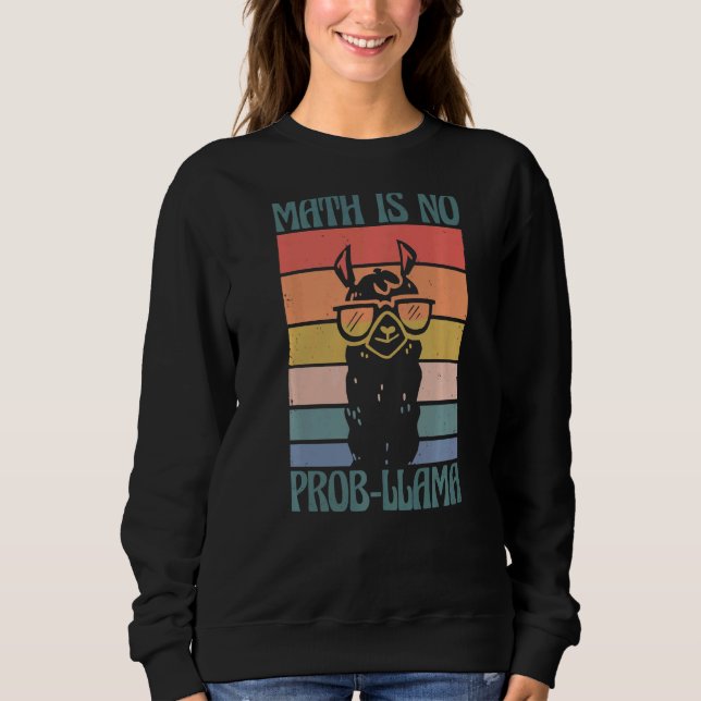 Skolmatematik är ingen professor Llama Student-lär T Shirt (Framsida)
