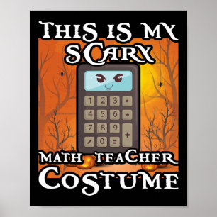 Skolmatematiklärare Roligt Det här är min läskiga  Poster