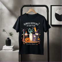 Skolmaterial efter mörkrets halvloween-tröja rolig