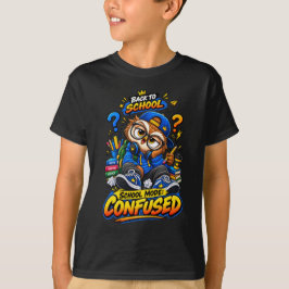 Skolmode Förvirrad Rolig Åter till skolan Ugglone T Shirt