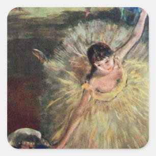 SKOLOR AV DANCE/BALLERINA BALLET DANCER FYRKANTIGT KLISTERMÄRKE