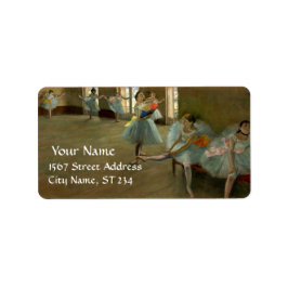 SKOLOR AV DANCE/BALLERINA BALLET DANCER I BLUE ADRESSETIKETT