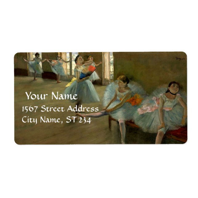 SKOLOR AV DANCE/BALLERINA BALLET DANCER I BLUE FRAKTSEDEL (Framsidan)