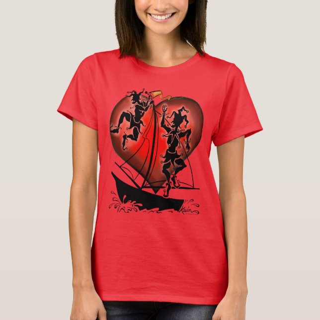 Skolor för Kärlek T Shirt (Framsida)
