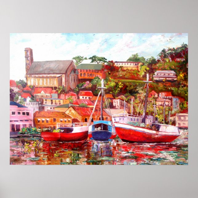 Skolor i Carenage Poster (Framsidan)