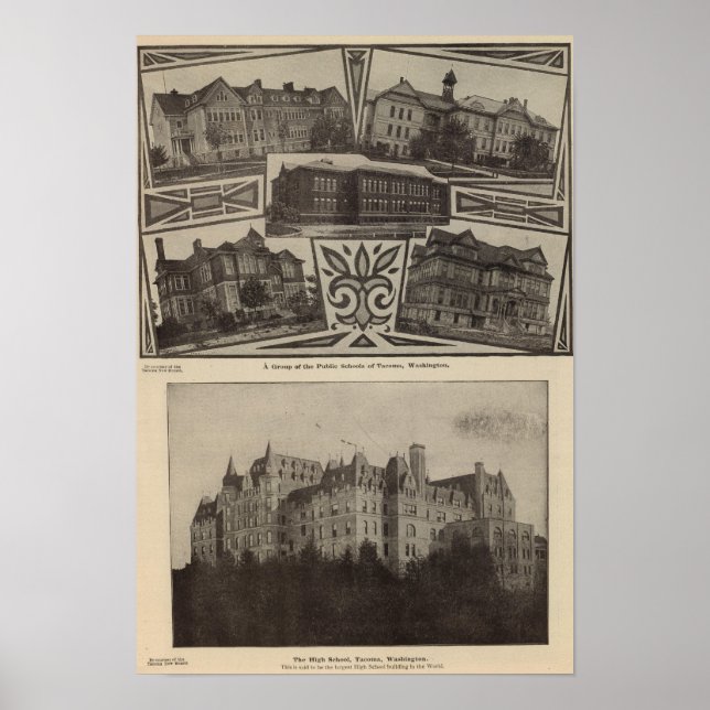 Skolor, Tacoma, Tvätta Poster (Framsidan)