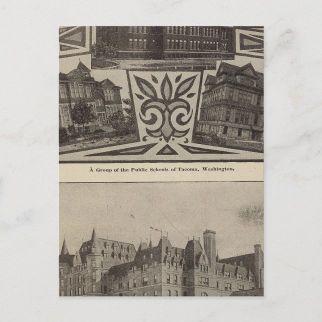 Skolor, Tacoma, Tvätta Vykort (Framsida)