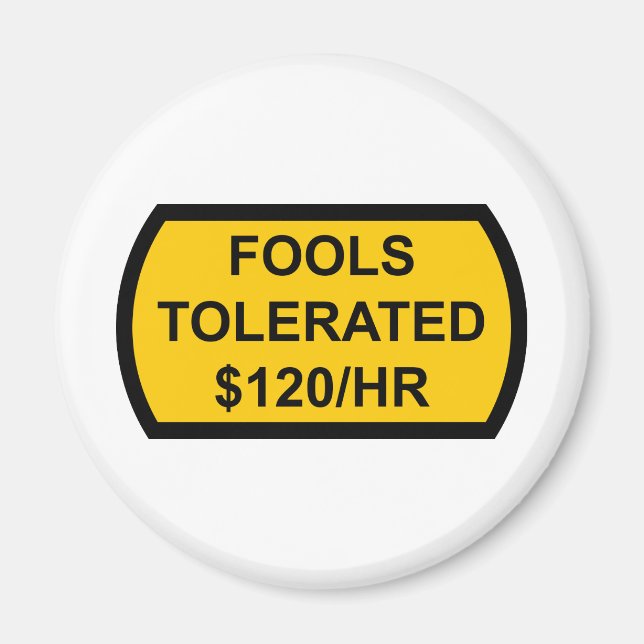 Skolor tolererade 120 dollar/timme magnet (Framsidan)