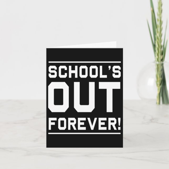 Skolor ut för alltid kort (Framsida)