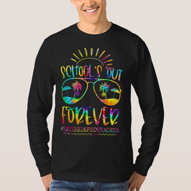 Skolor ut för pensionerade lärarremen t shirt (Framsida)