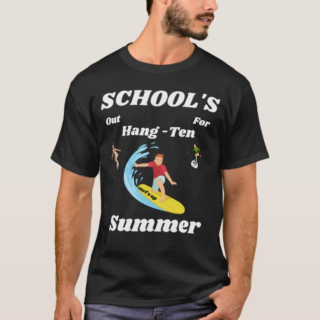 Skolor ut för sommarhäng-ten t-shirt (Framsida)