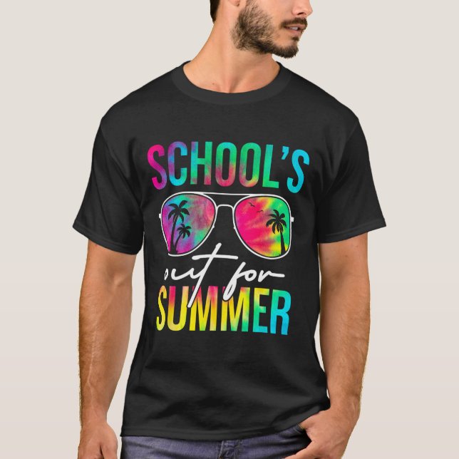Skolor ut för sommarlärare i Studenten Studenter T Shirt (Framsida)