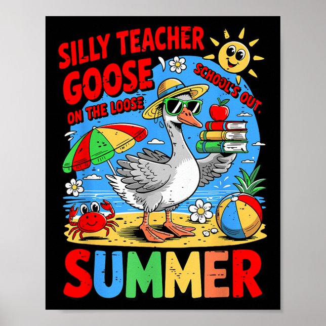 Skolor ut för sommarstugan Fånig på  Poster (Framsidan)