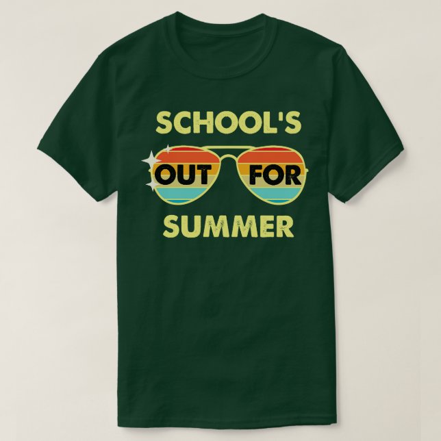 Skolor ut för sommarsunglass Beach Vibe T Shirt (Design framsida)