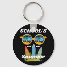 Skolor ut för sommartid Nyckelring