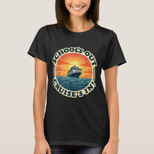 Skolor Ut Kryssningar In Lärarens Sommarlov Retro T Shirt