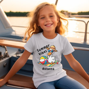 Skolor ut Sommar Roligt Fånig Goose T-Shirt