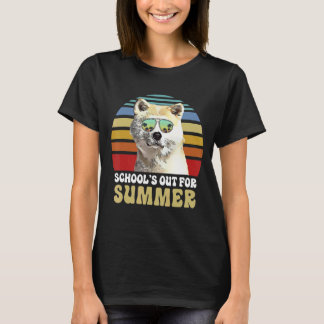 Skolor ut till sommarkanadensisk Hund Lärare i Hun T Shirt