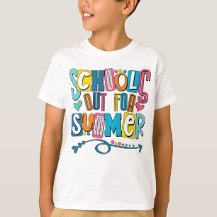 Skolor ut till sommarslutet av skolåret t shirt