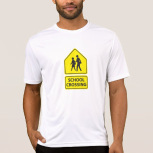 Skolövergångsskylt Herr Aktiv T-shirt