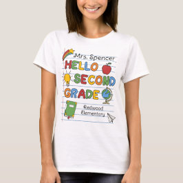 Skolpapper & Klotter Hej andra klass T Shirt