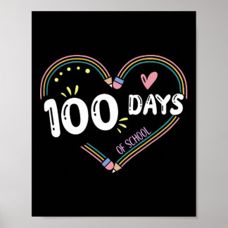 Skolpojkar flickor 100 dagar skoldag poster