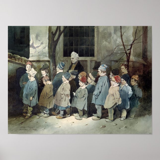 Skolpojkar i Playground Poster (Framsidan)