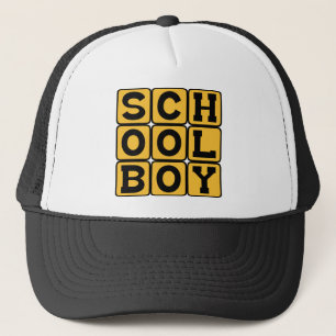 Skolpojke, manlig student keps