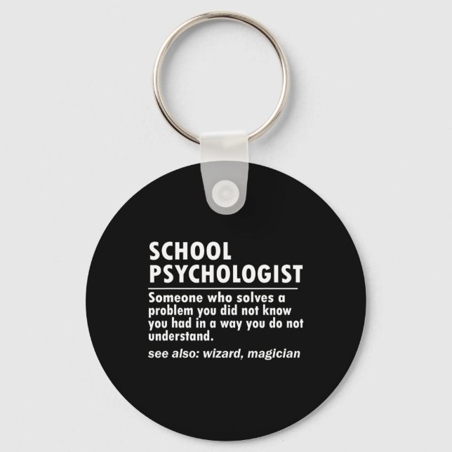 Skolpsykolog Definition Byck Till Skolan Kul  Nyckelring (Framsida)