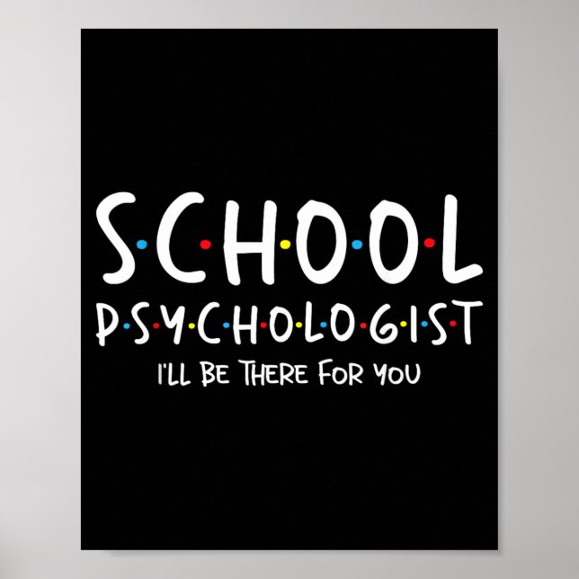 Skolpsykolog Jag kommer vara där för - Psyk Poster (Framsidan)