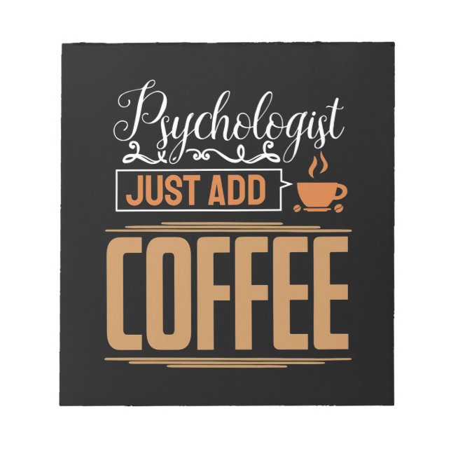 Skolpsykolog, lägg bara till kaffe anteckningsblock (Framsida)