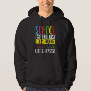 Skolpsykolog Miljon litet skäl Psykolog Hoodie