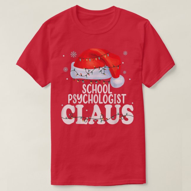 Skolpsykologen Claus jultomten Funny Matching T Shirt (Design framsida)