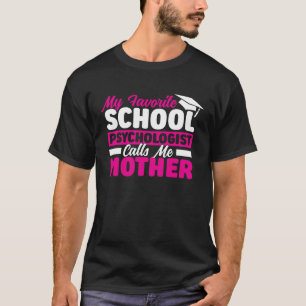 Skolpsykologen kallar mig Mor Psychology Gra T Shirt