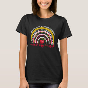 Skolpsykologen Rainbow Psychology Teacher Gra T Shirt
