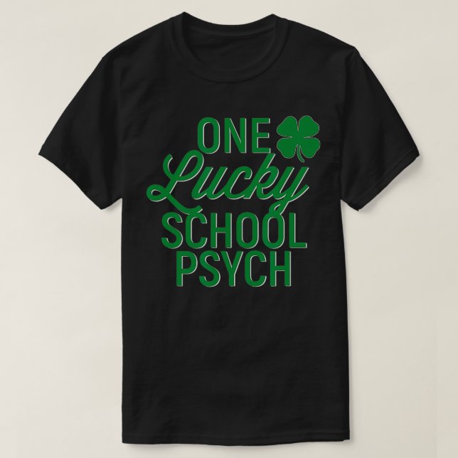 Skolpsykologen Saint Pattyu2019s-dagen T Shirt (Design framsida)