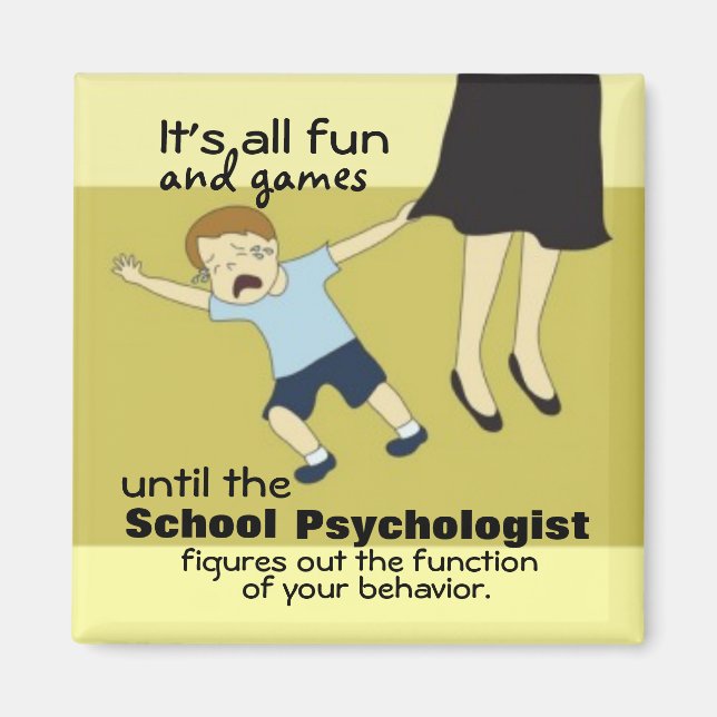 Skolpsykologi Humor (Magnet) Magnet (Framsidan)