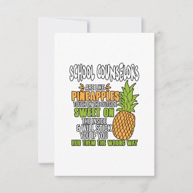 Skolråd är som ananas. kort (Framsida)