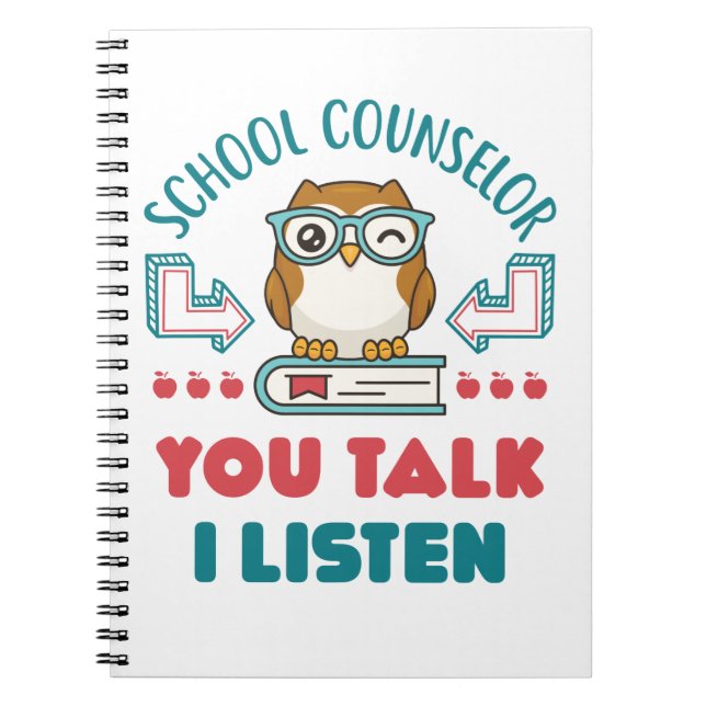 Skolrådgivare Du pratar med mig Anteckningsbok (Framsidan)