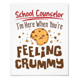 Skolrådgivare Elementary Mitten Cute Say Fototryck