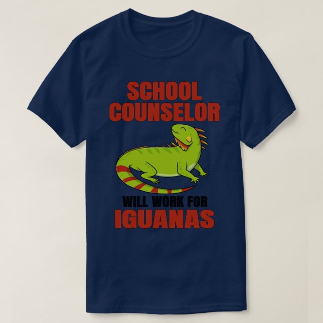 Skolrådgivare kommer att arbeta för Iguanas T Shirt (Design framsida)