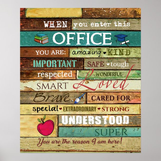 Skolrådgivare när du öppnar det här kontoret poster (Framsidan)