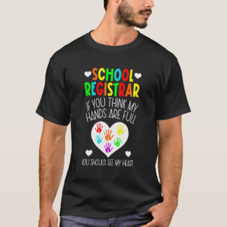 Skolregistrator Mitt hjärtregistrator skolregister T Shirt