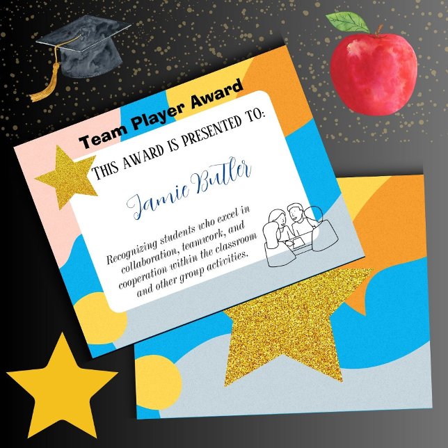 Skolresurser för klasscertifikat för gruppspelare (team player)