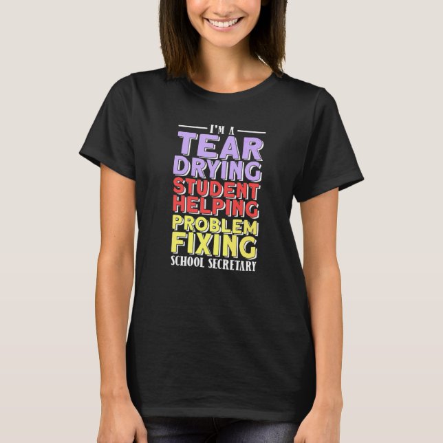 Skolsekreterare T Shirt (Framsida)