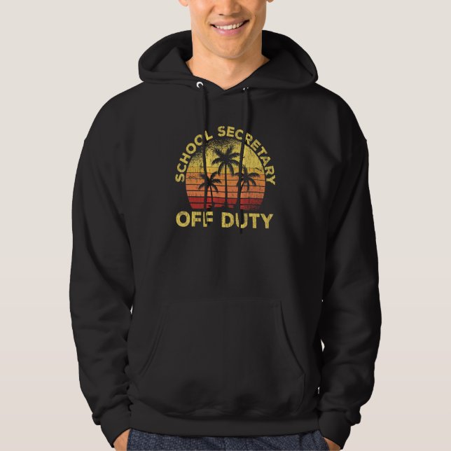 Skolsekreterarens Vintage Hoodie (Framsida)